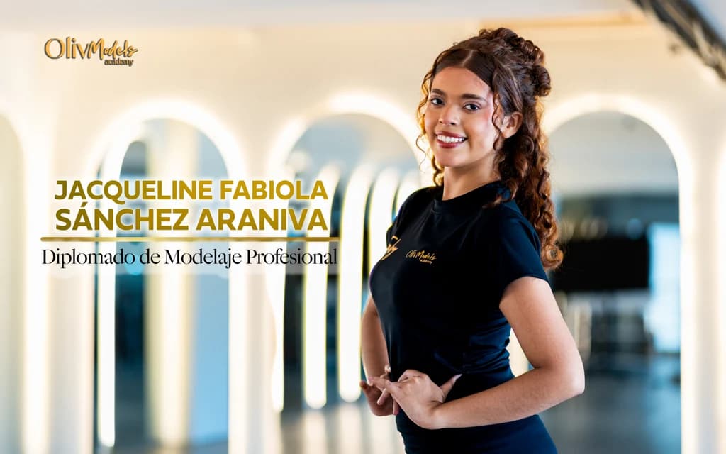 Faby, graduada Oliv Models 2026